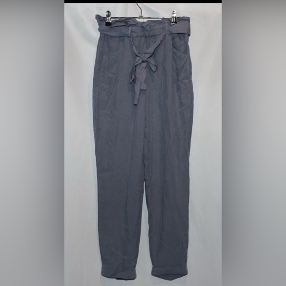 NWT Thread & Supply Gray Paper Bag Maria Pants Elastic Waist Size S - Picture 2 of 9